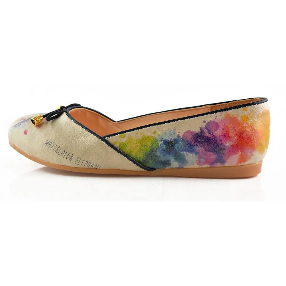 Flamboyant Elephant Ballerinas Shoes OMR7109