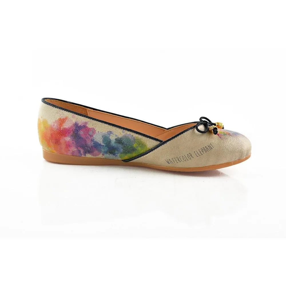 Flamboyant Elephant Ballerinas Shoes OMR7109