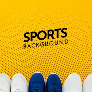 Free Copy-Space Sport Shoes With Mock-Up Psd