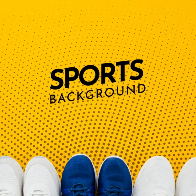 Free Copy-Space Sport Shoes With Mock-Up Psd