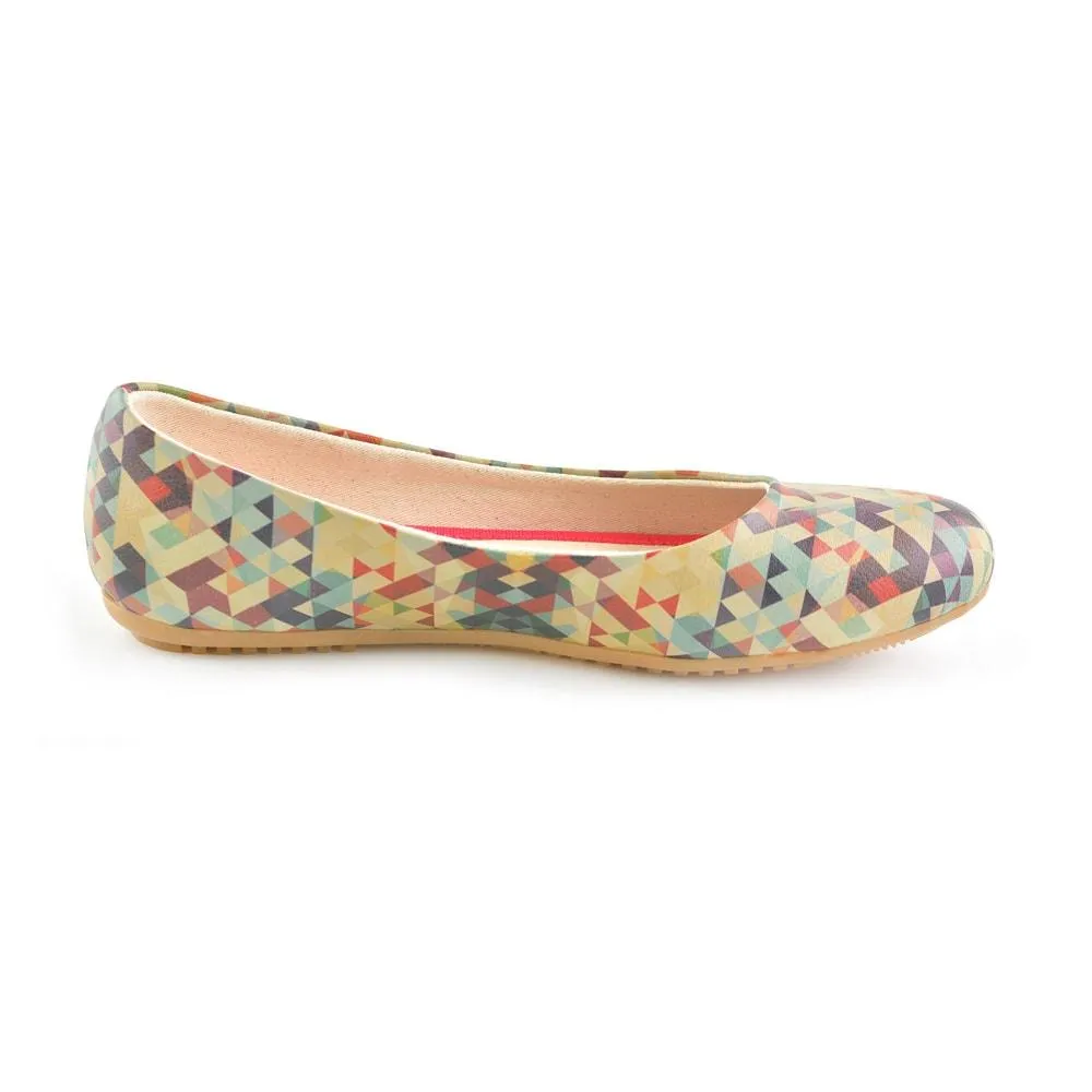 Geometric Colors Ballerinas Shoes 2028