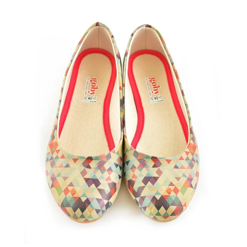 Geometric Colors Ballerinas Shoes 2028
