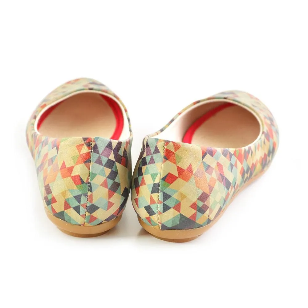 Geometric Colors Ballerinas Shoes 2028