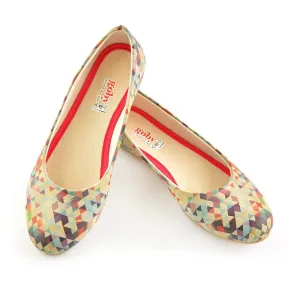 Geometric Colors Ballerinas Shoes 2028