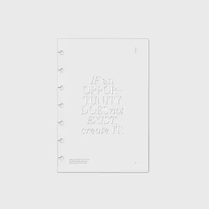 Glass Plastic Discbound Notebook Cover | Opportunity | HP Mini