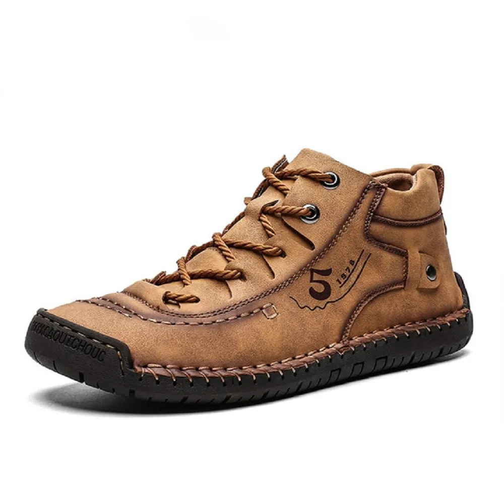 Handmade leather winter loafers moccasins shoes