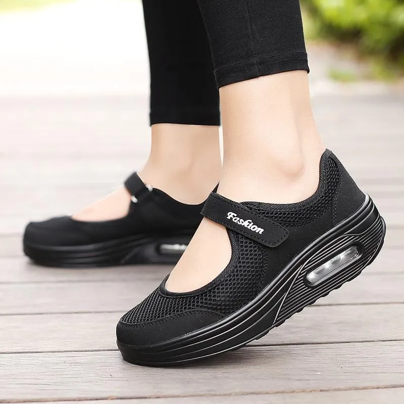 Hollow Air Cushion Rocking Shoes