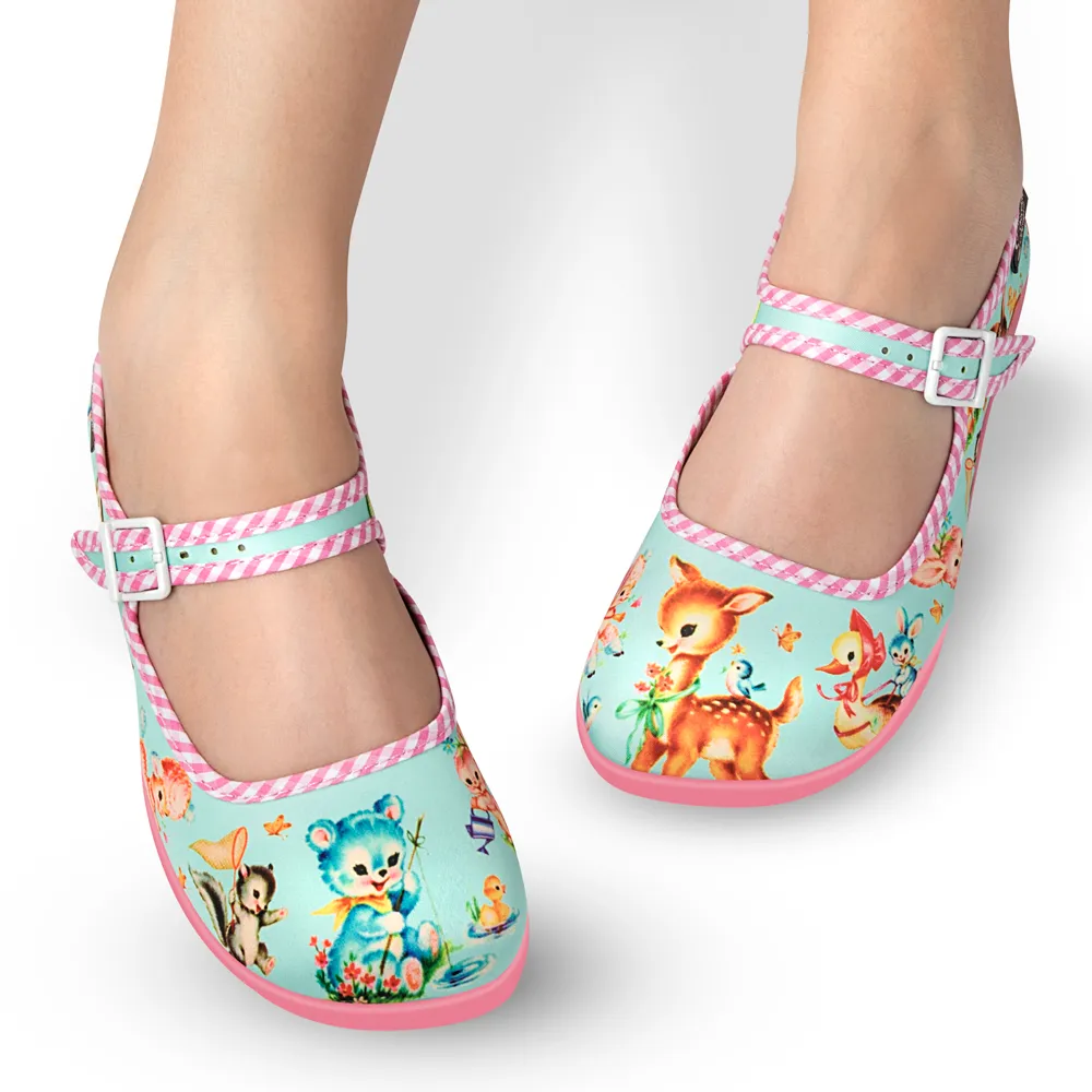 Hot Chocolate Design Blue Kitschy Friends - LAST SIZES US 11/VZ41 and US12/VZ42