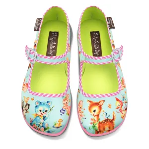 Hot Chocolate Design Blue Kitschy Friends - LAST SIZES US 11/VZ41 and US12/VZ42