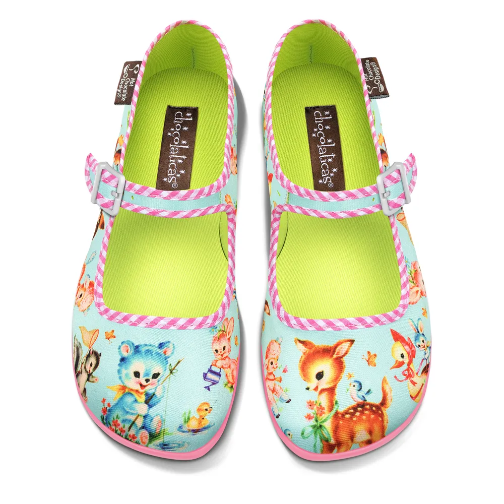 Hot Chocolate Design Blue Kitschy Friends - LAST SIZES US 11/VZ41 and US12/VZ42