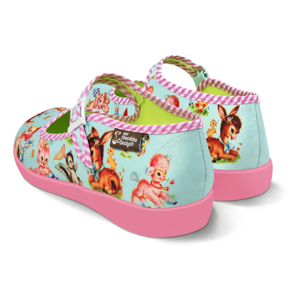 Hot Chocolate Design Blue Kitschy Friends - LAST SIZES US 11/VZ41 and US12/VZ42