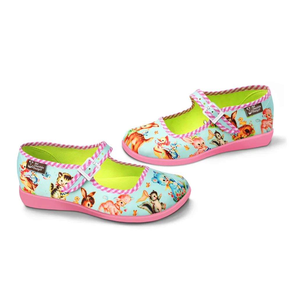 Hot Chocolate Design Blue Kitschy Friends - LAST SIZES US 11/VZ41 and US12/VZ42