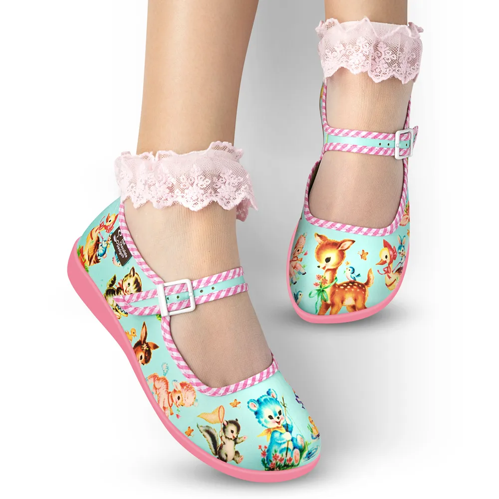 Hot Chocolate Design Blue Kitschy Friends - LAST SIZES US 11/VZ41 and US12/VZ42