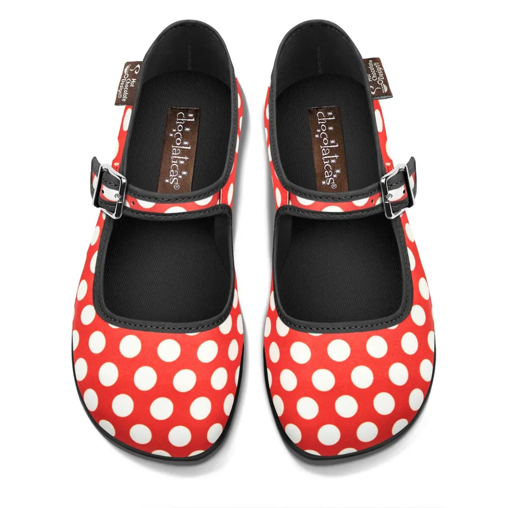 Hot Chocolate Design Red Polka