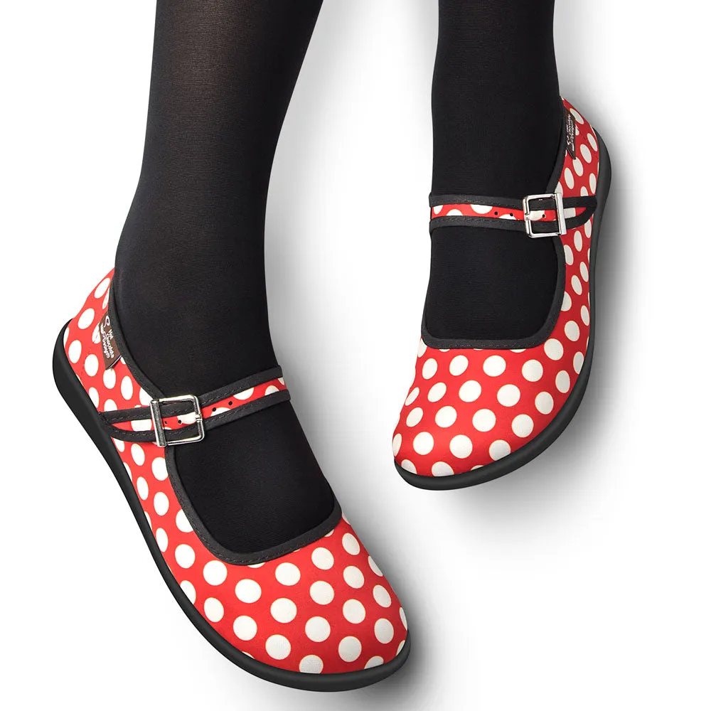 Hot Chocolate Design Red Polka