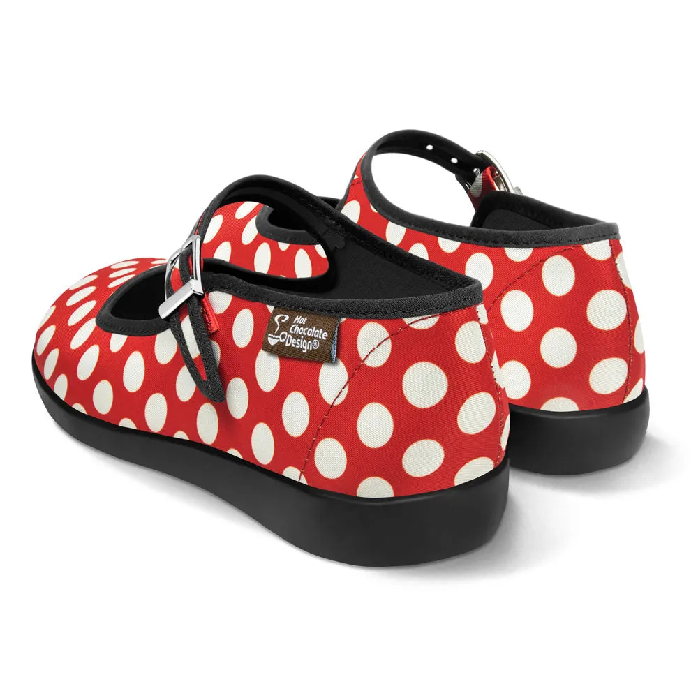 Hot Chocolate Design Red Polka