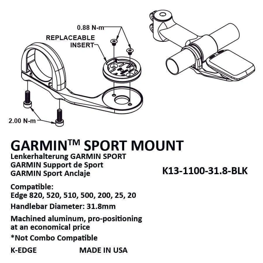 K-EDGE Garmin Sport Mount
