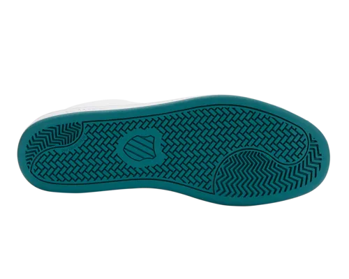 K-Swiss Men's Court Shield White Scarlet Ibis Deep Lake Shoes