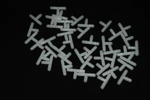 Ken's Barbed White Plastic T 3/16 Inch