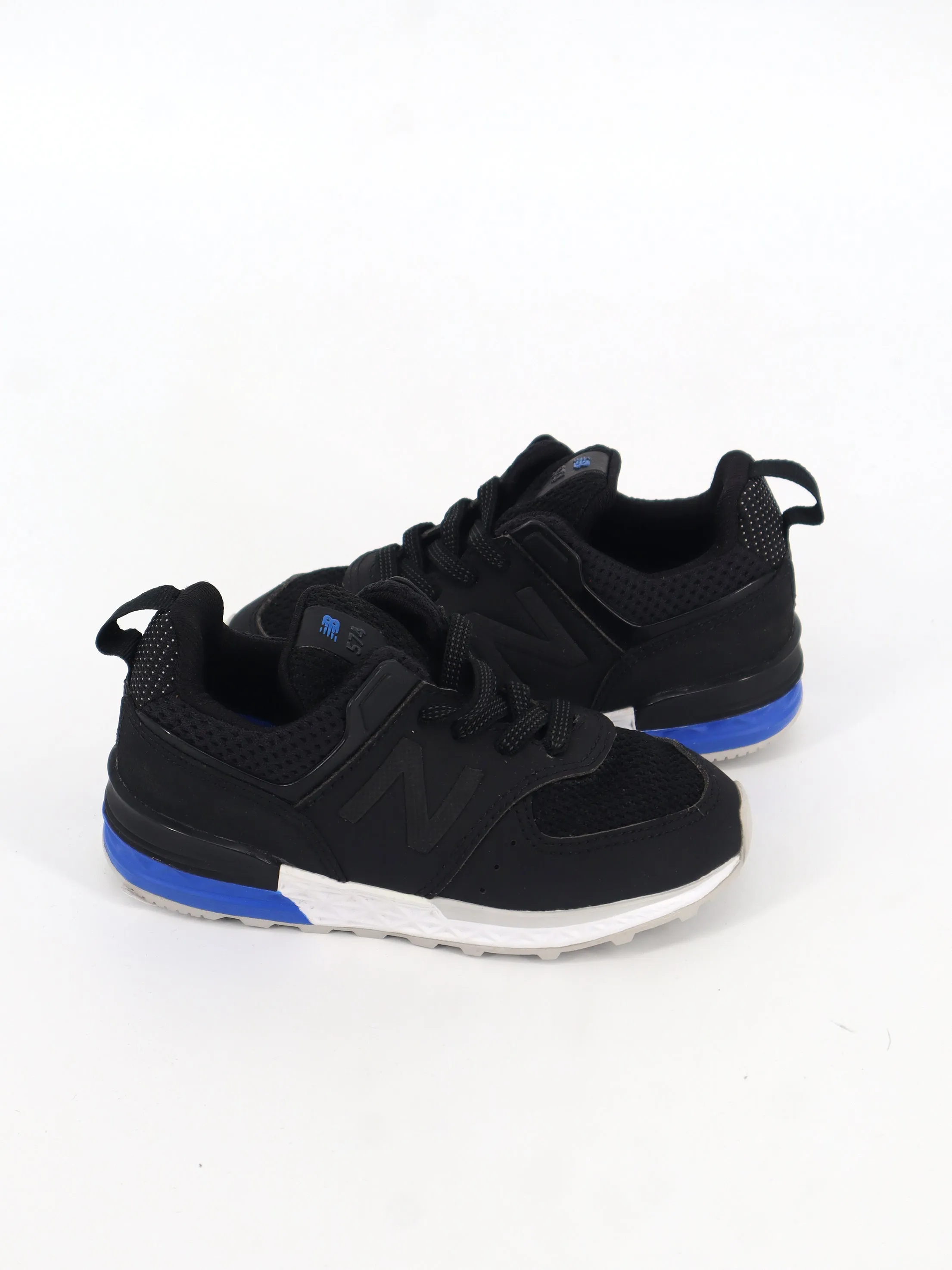 Kids Boy's Brand Logo Printed Sneakers,Black