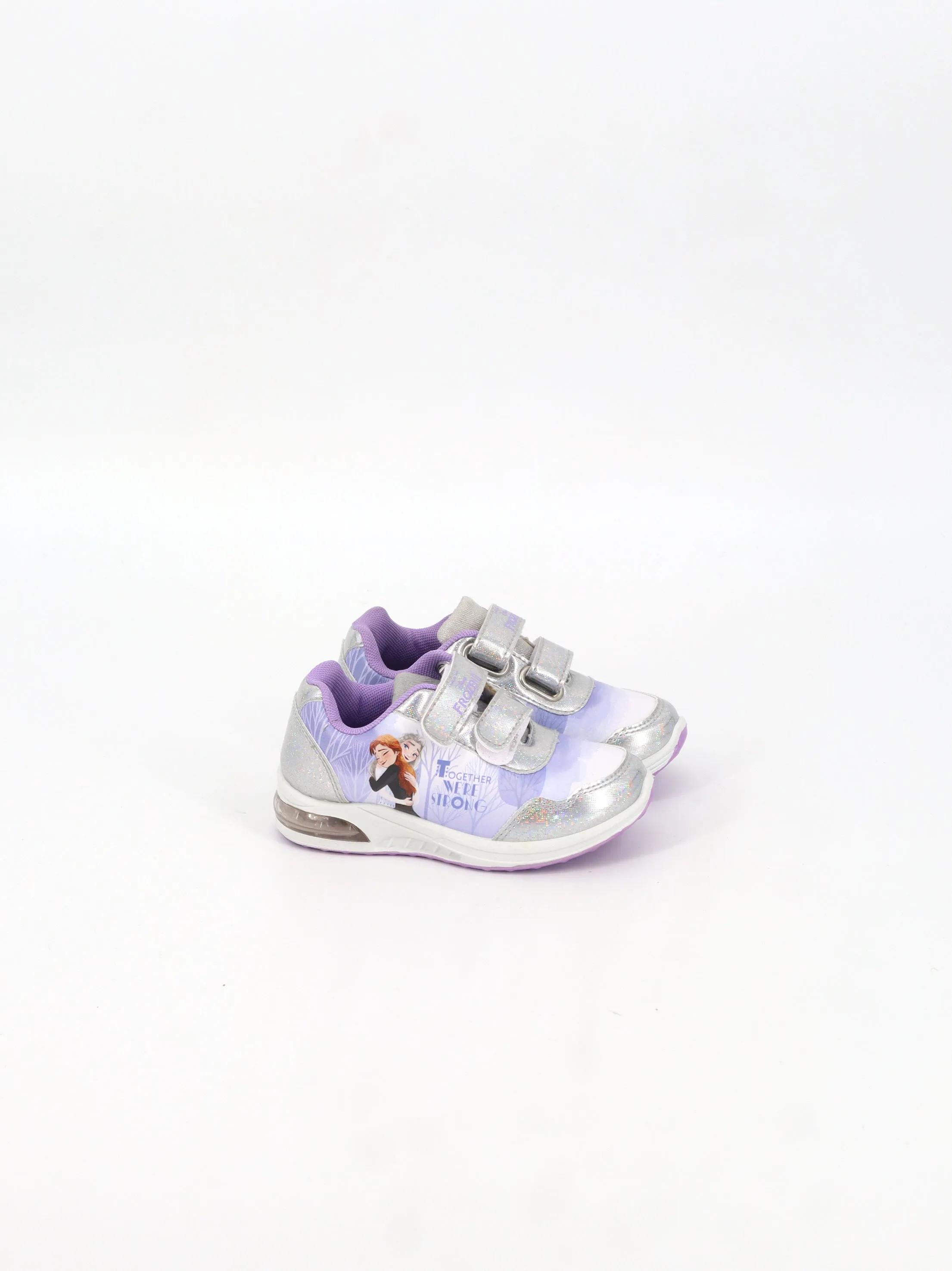 Kids Girl's Graphic Printed Shoes,Silver/Light Purple