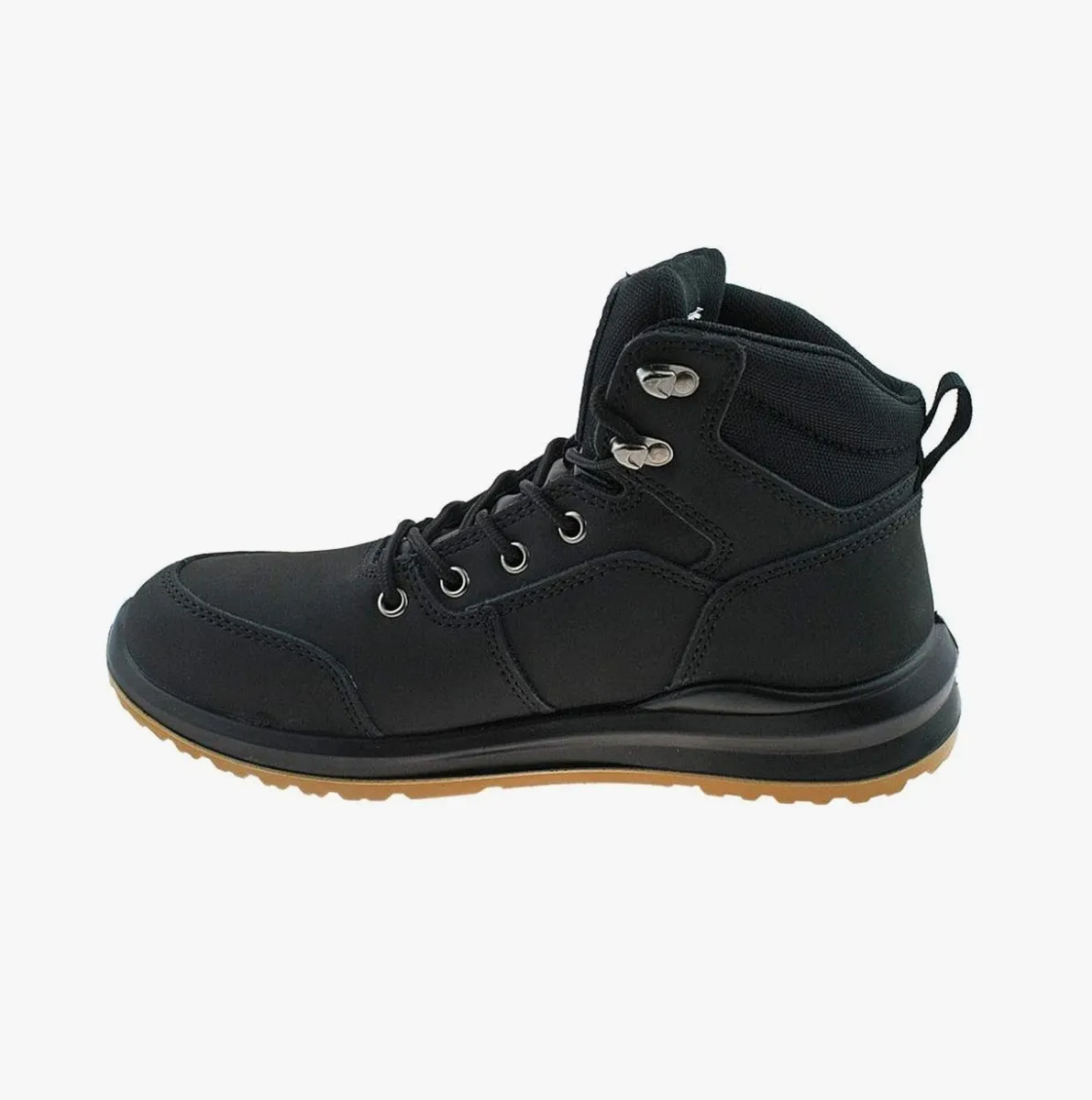 M513A Unisex Nubuck Steel Toe Boots Black