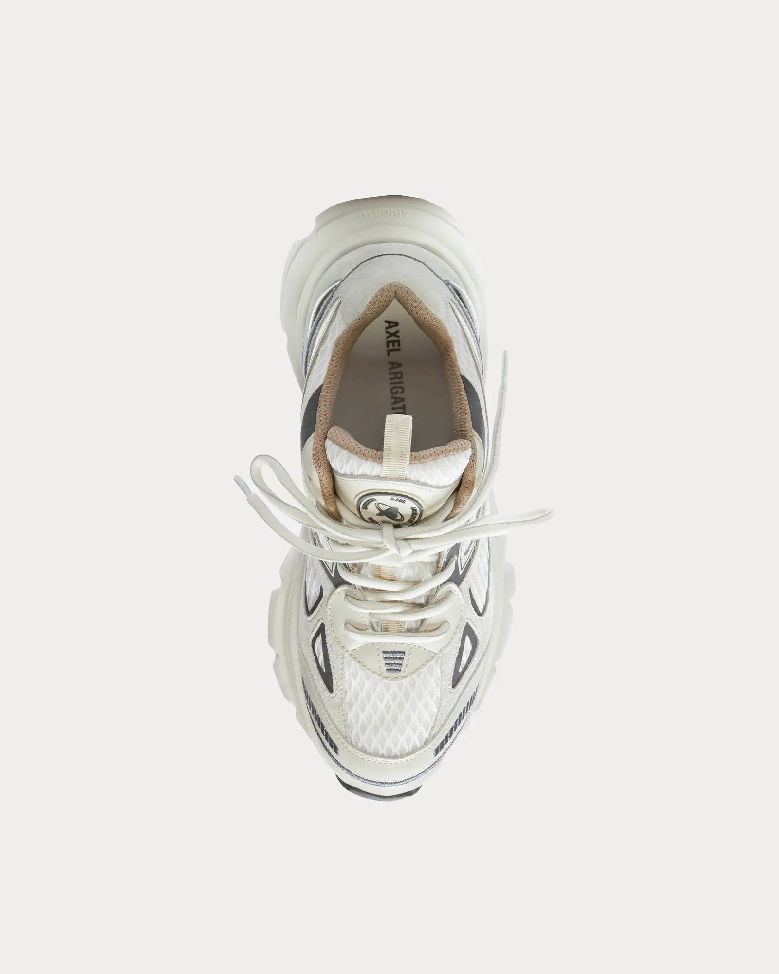 Marathon Runner Beige / Dark Grey Low Top Sneakers
