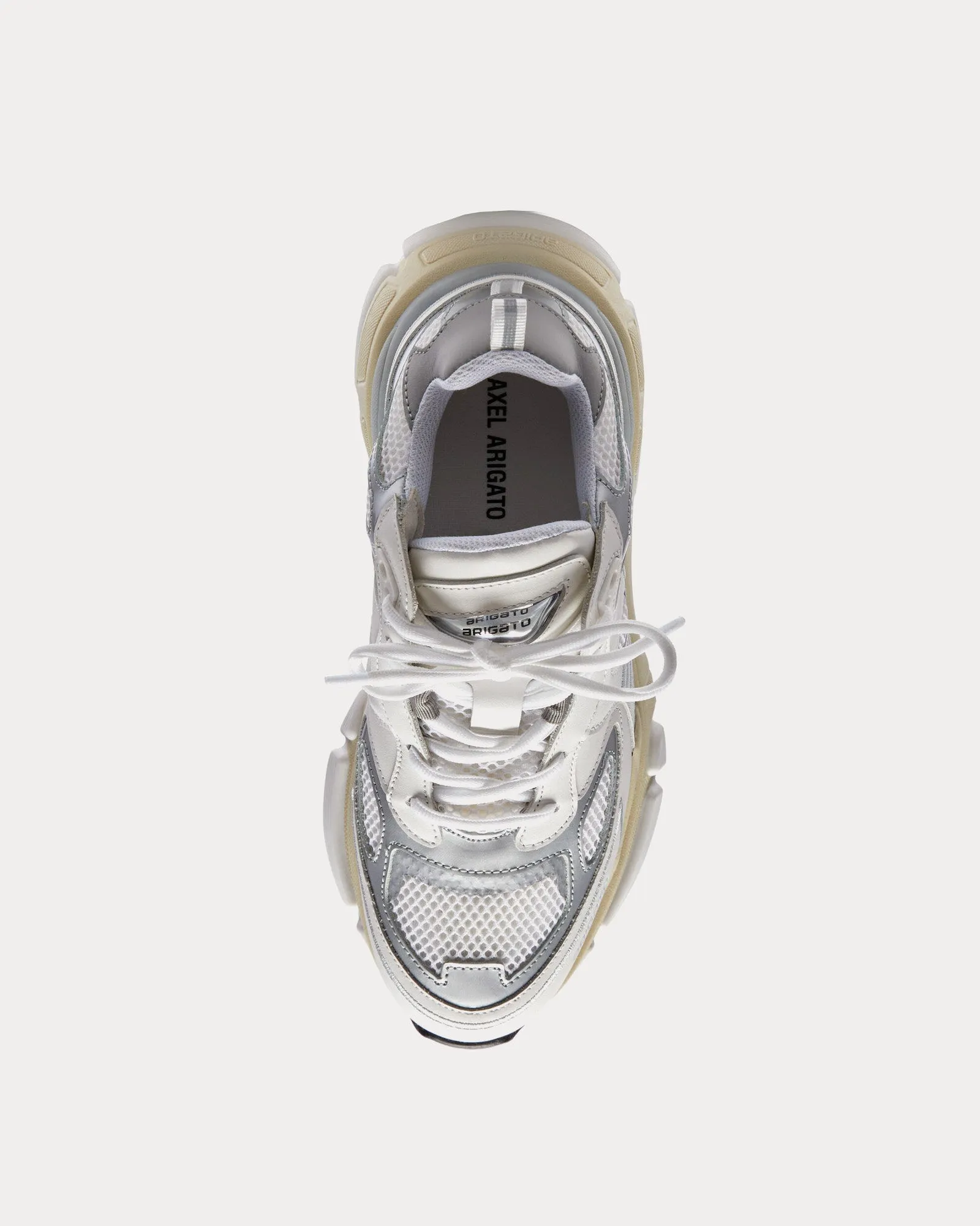 Marathon Sphere Runner White / Silver Low Top Sneakers