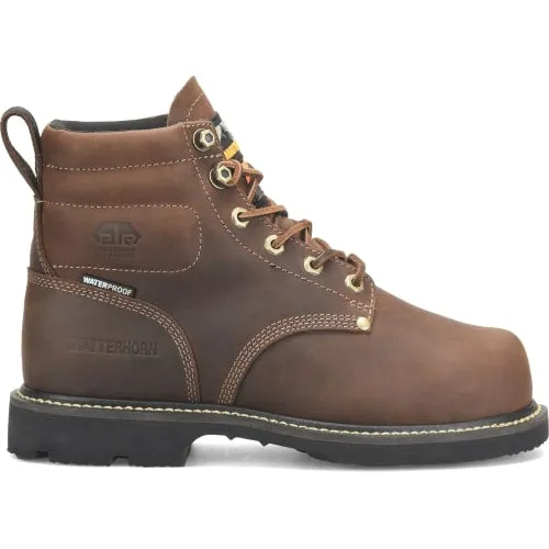 Matterhorn  Men's D30 6" Steel Toe WP Metguard Work Boot -Brown- MT2520