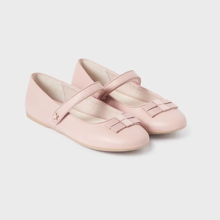 Mayoral Ballet Flats with double bow - Rosa/Pink