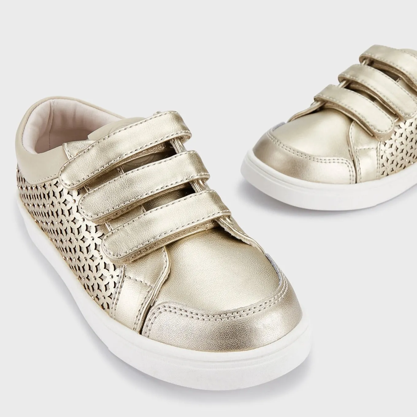 Mayoral Girl's Gold-Beige Detailed Trainers
