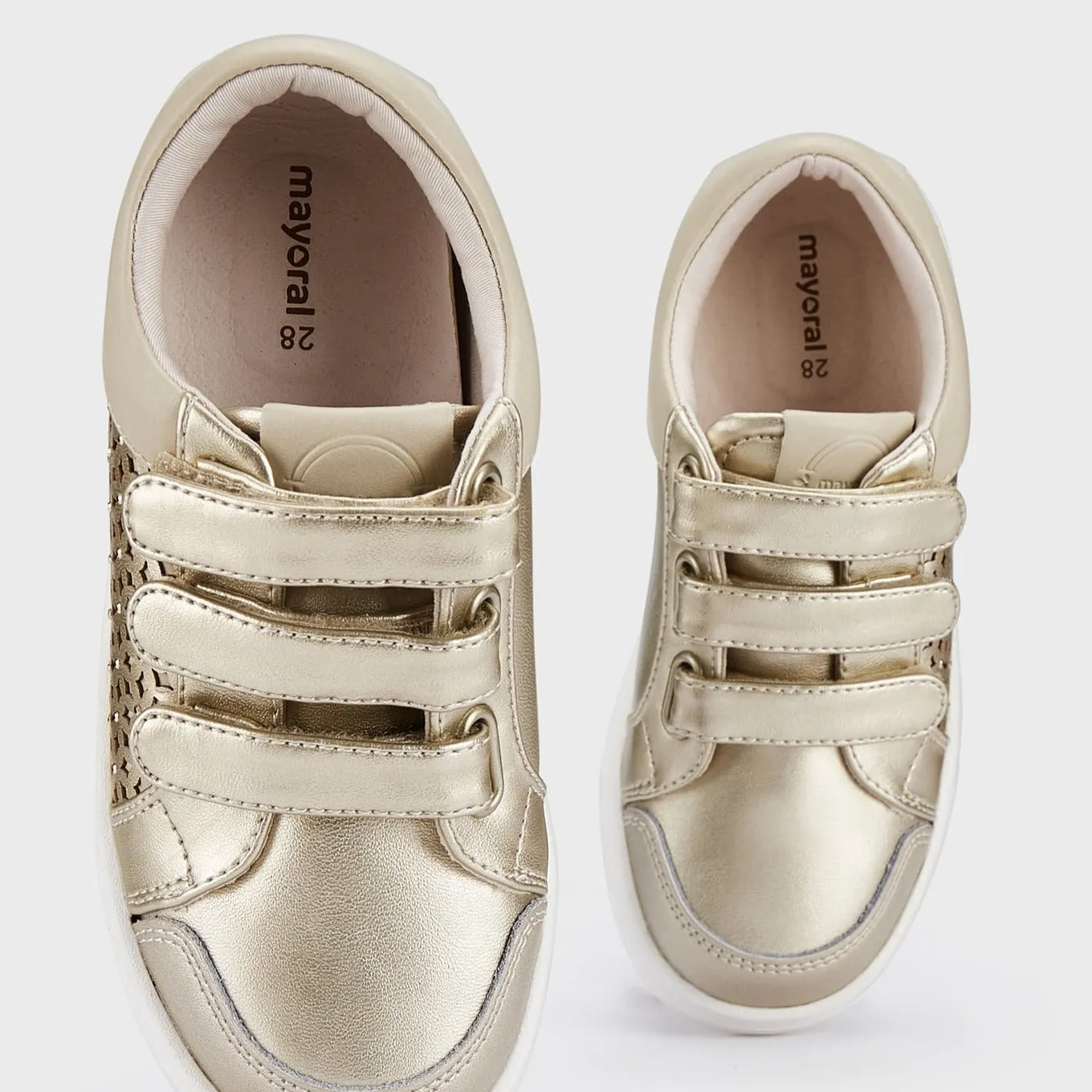 Mayoral Girl's Gold-Beige Detailed Trainers