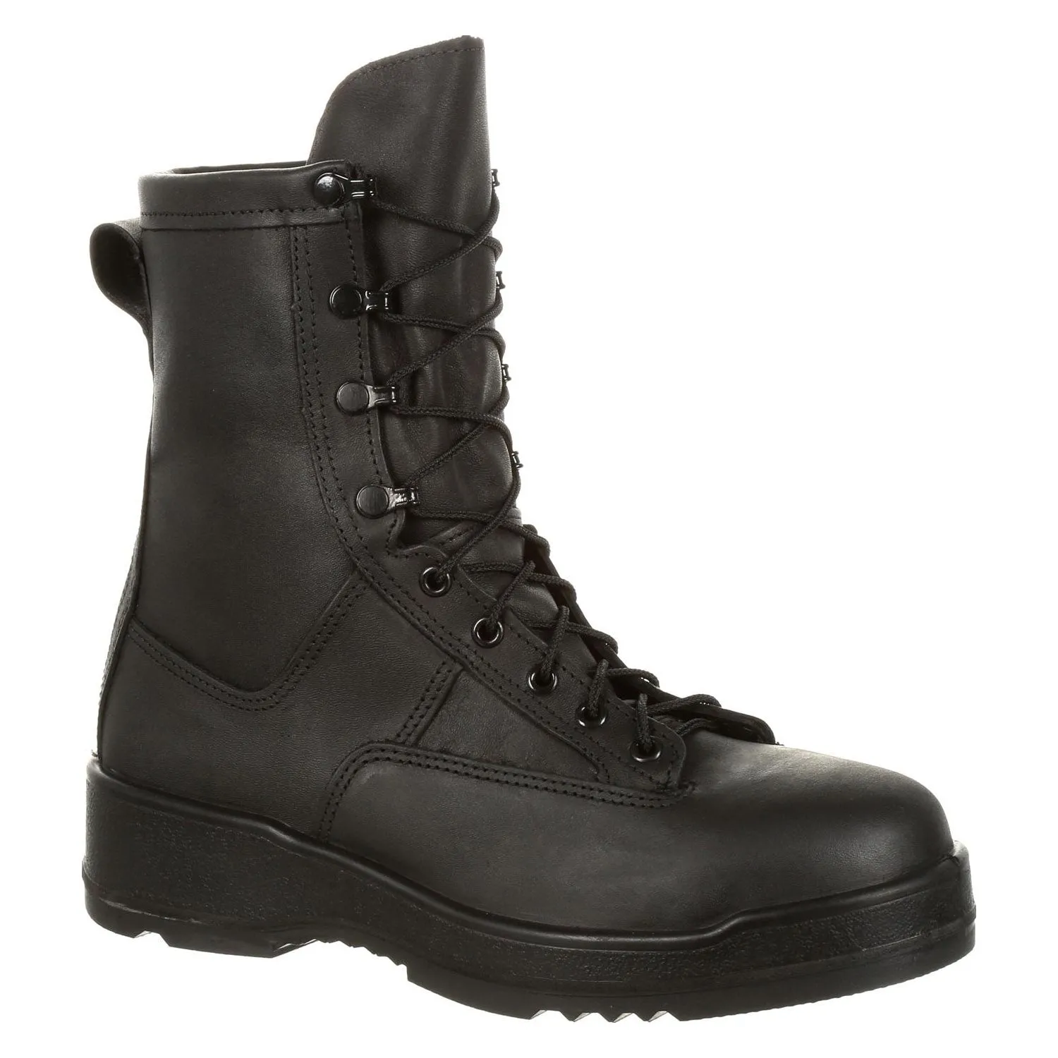 Men's Boots Black Flight Deck Steel Toe - Rocky 795B