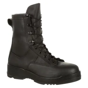 Men's Boots Black Flight Deck Steel Toe - Rocky 795B