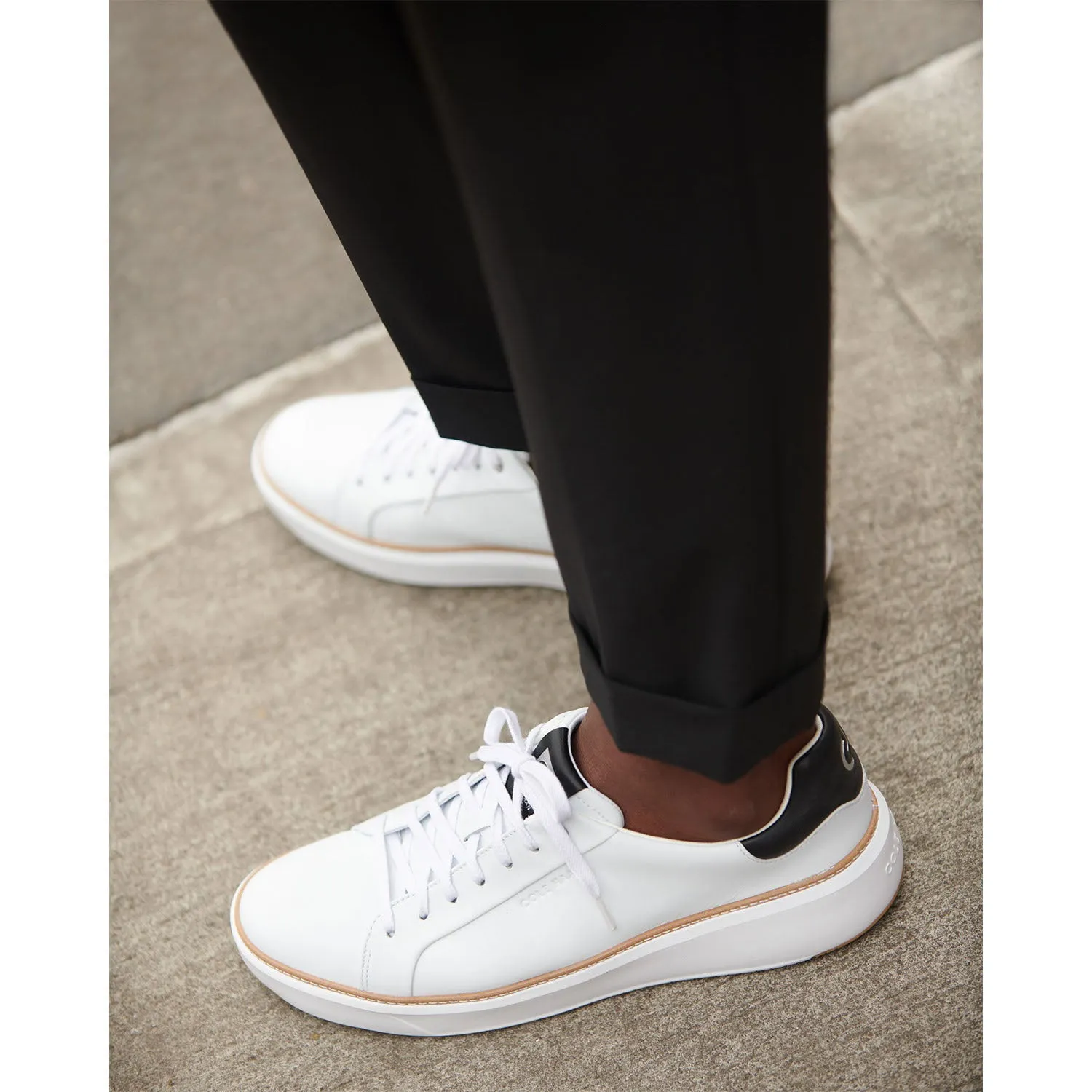 Men's Cole Haan GrandPro Topspin Sneaker Optic White Leather