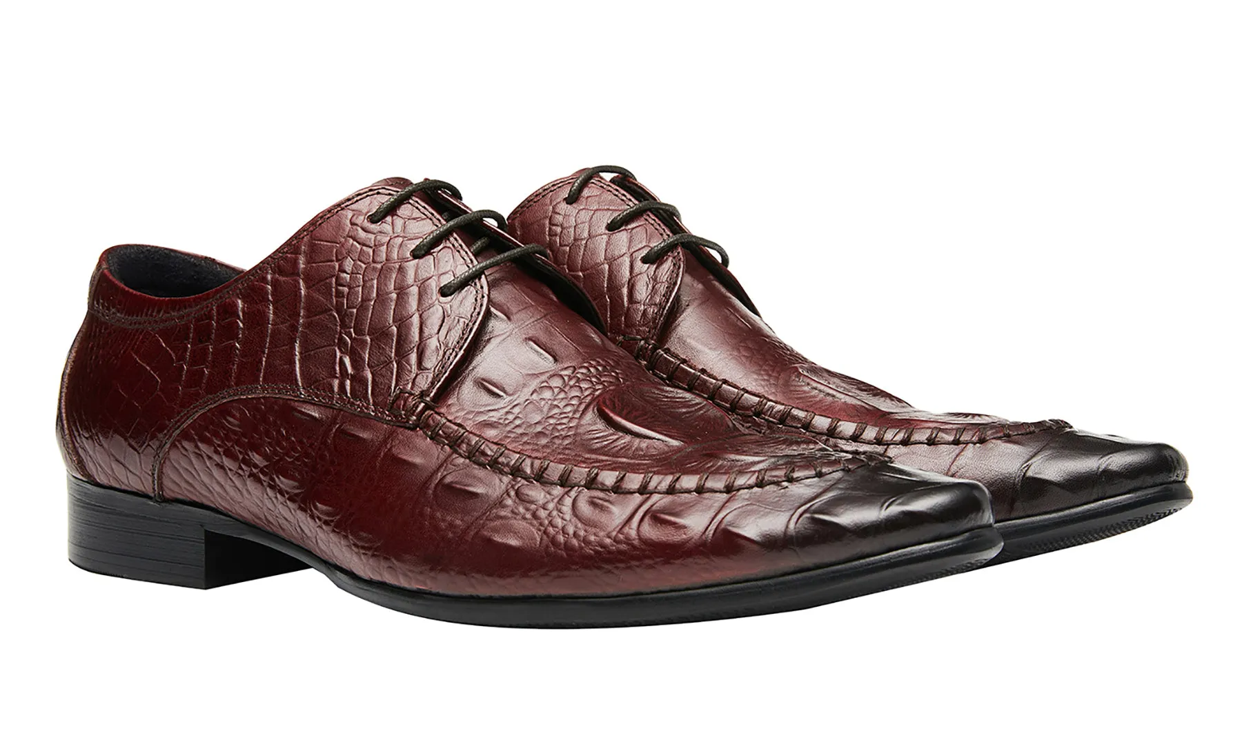 Men's Wing Tip Lace-up Leather Derby