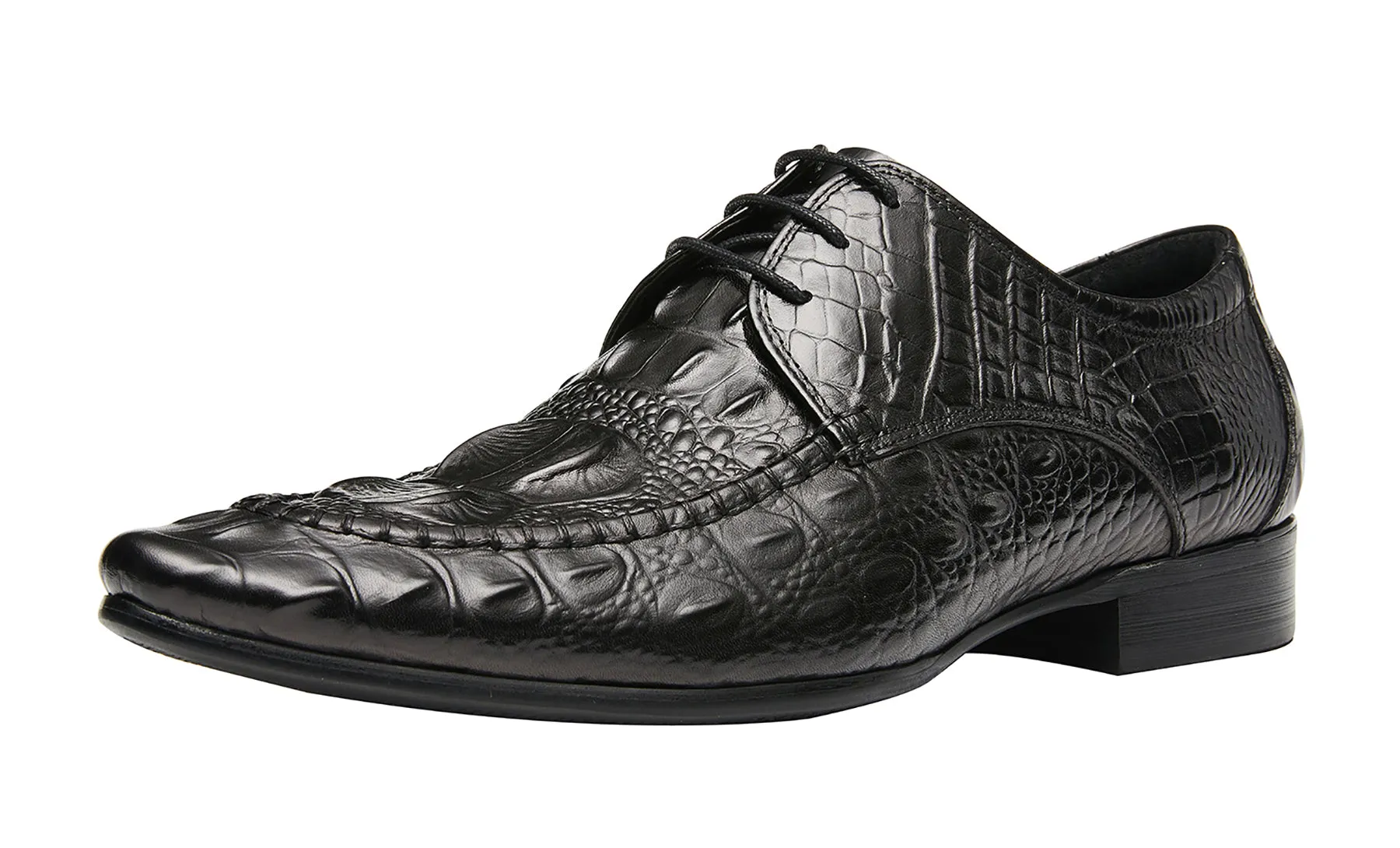 Men's Wing Tip Lace-up Leather Derby