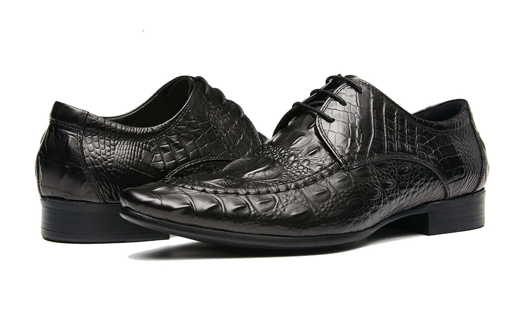 Men's Wing Tip Lace-up Leather Derby