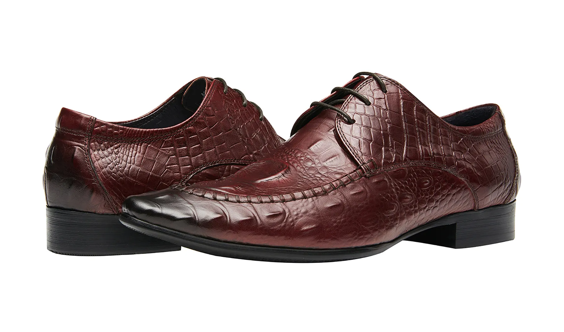 Men's Wing Tip Lace-up Leather Derby