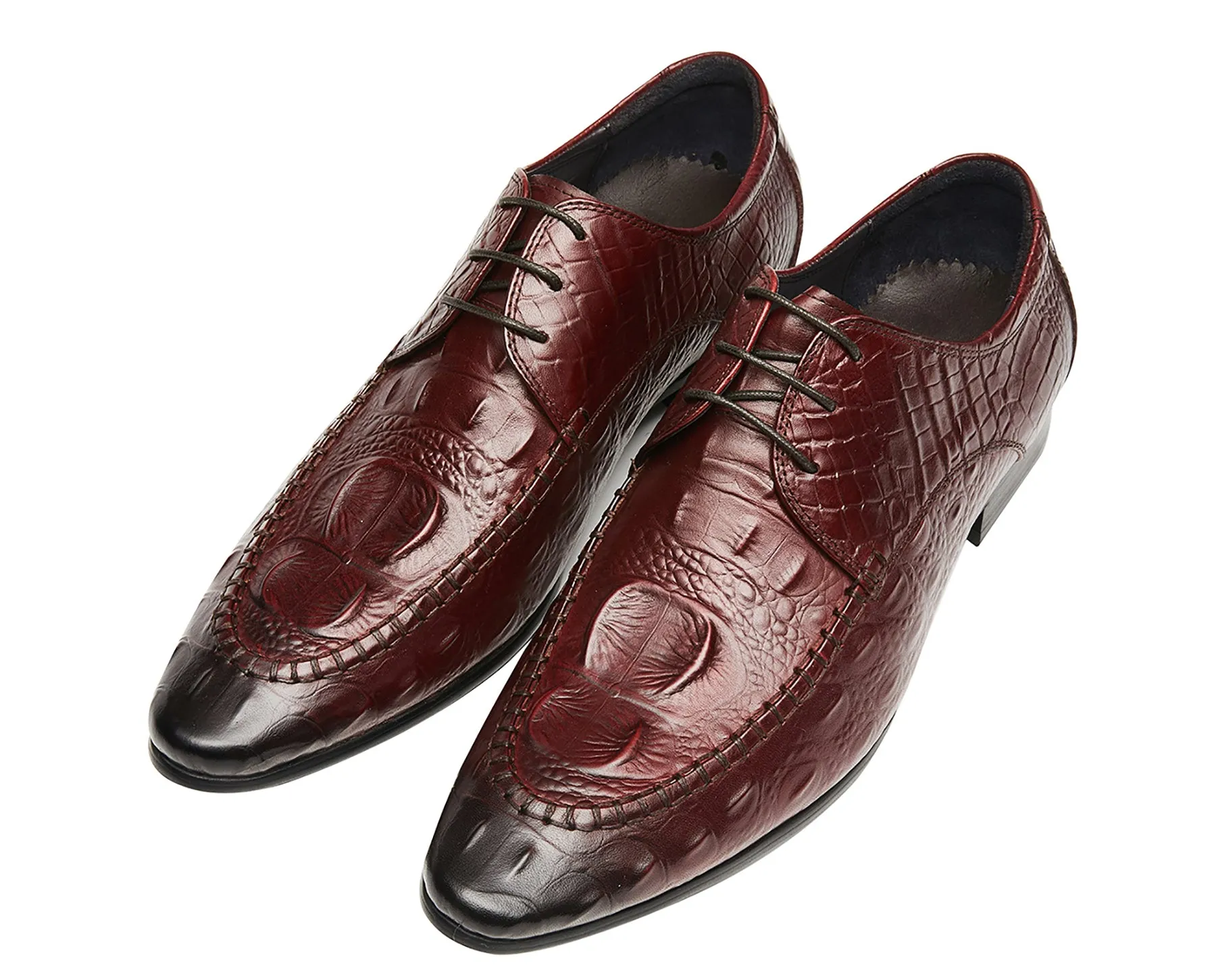 Men's Wing Tip Lace-up Leather Derby