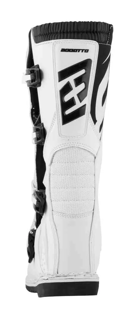MX-3 Bogotto Camouflage Motocross Boots, Black and White