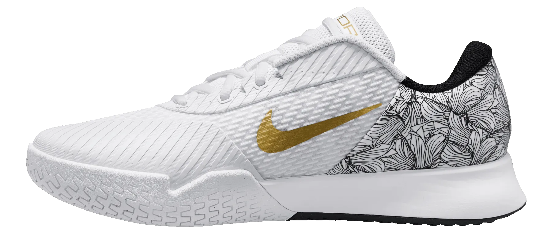 Nike Air Zoom Vapor Pro 2 HC Premium White-Gold Tennis Shoes