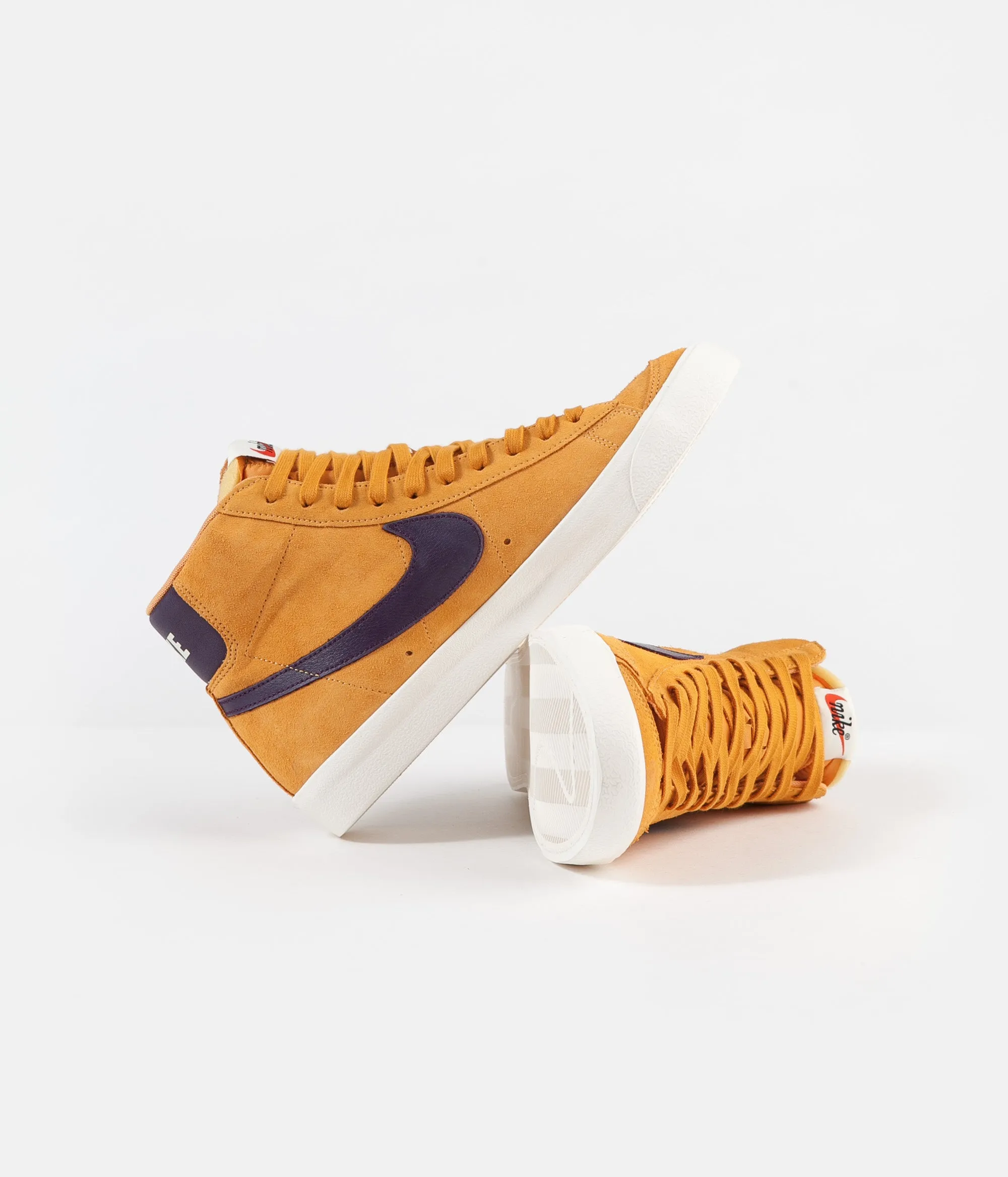 Nike Blazer '77 Shoes - Amber Rise / Grand Purple - Sail