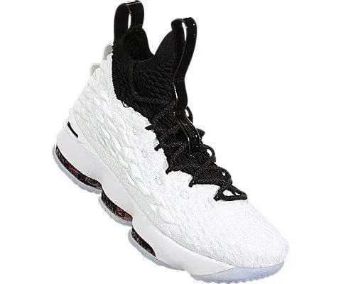Nike Kids' Grade School Lebron 15 Basketball Shoes (6, White/Black/Red)