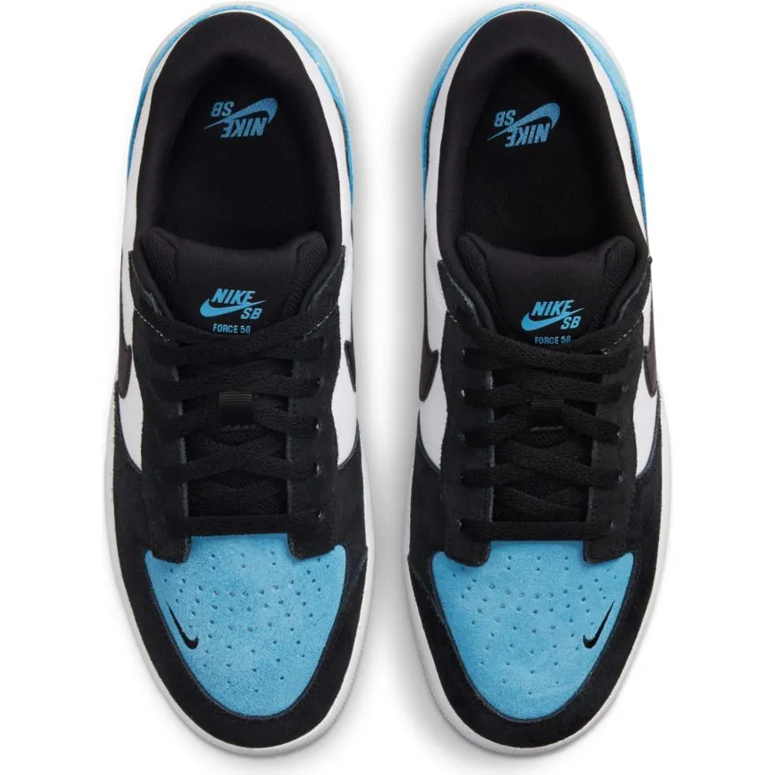 Nike SB Force 58 Skateboard Shoe - Dutch Blue/Black-White