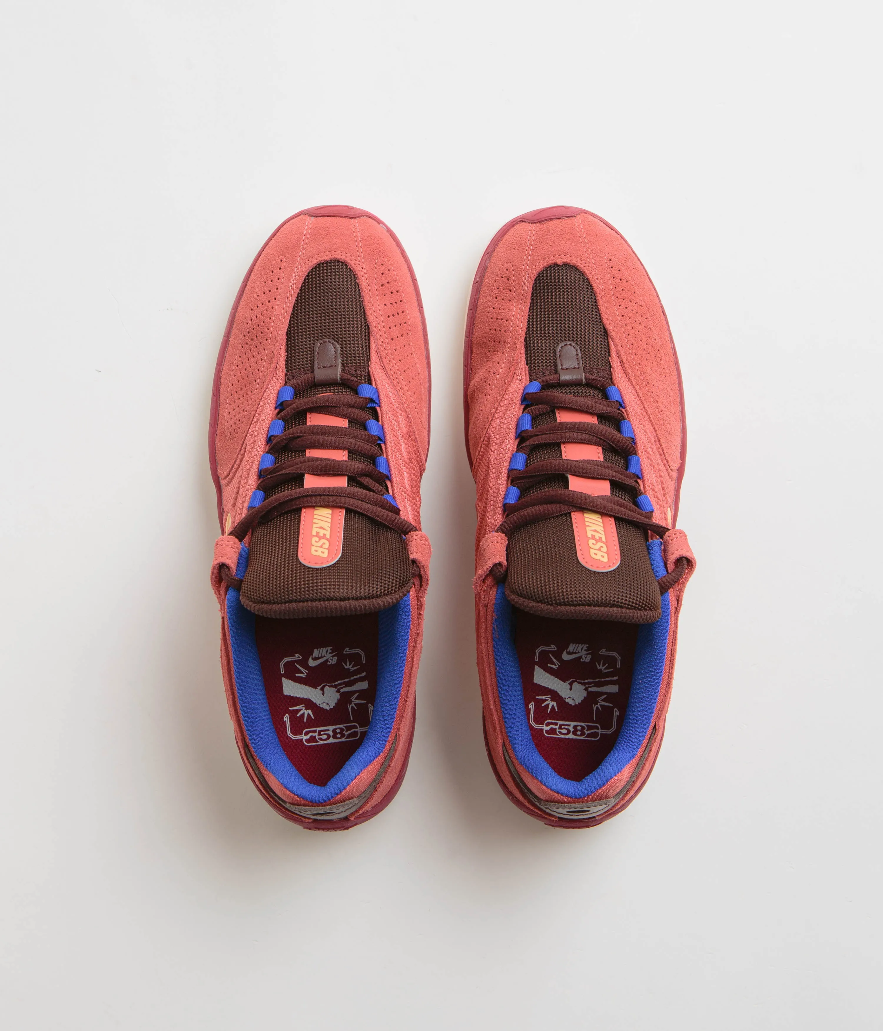 Nike SB Vertebrae Shoes - Adobe / Melon Tint - Earth - Noble Red