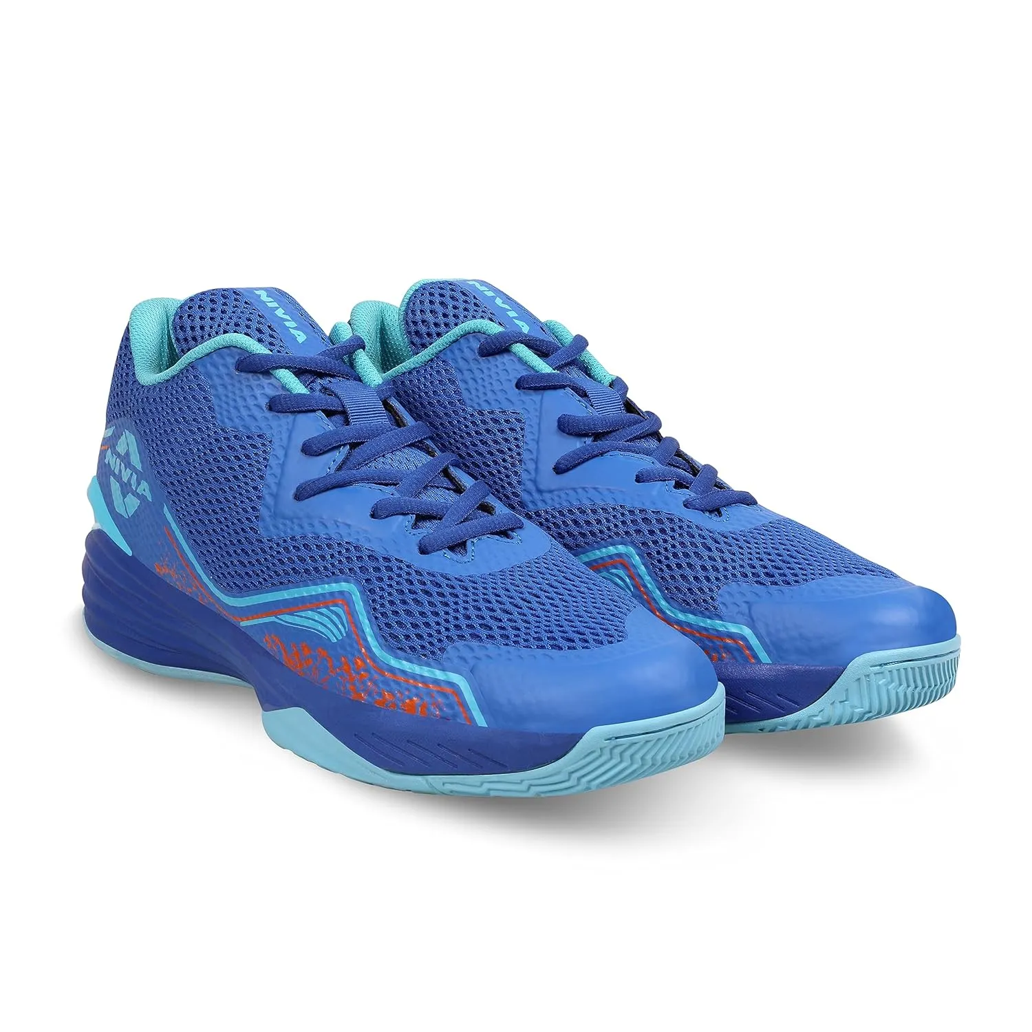 Nivia Warrior 2.0 Basketball Shoes with Soft Cushion EVA Inner Insole (Blue)
