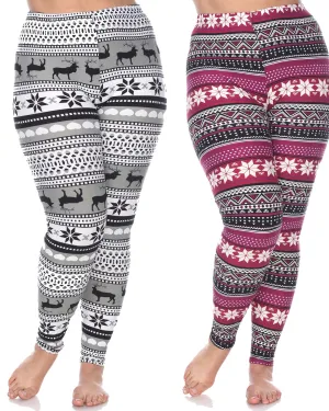 Pack of 2 Printed Leggings | PACK 258 - Gray