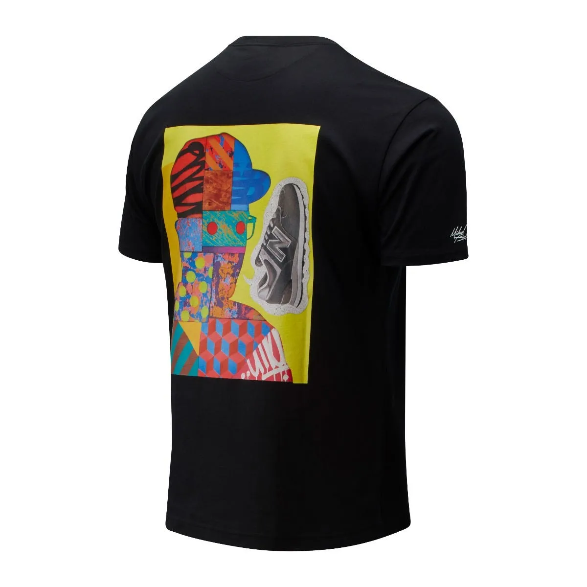 Polera Urbana Hombre New Balance Sport Style Reeder Portrait Tee Negra