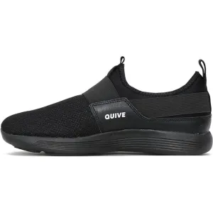 Quive Black Walking and Running Trainers Unisex